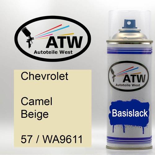 Chevrolet, Camel Beige, 57 / WA9611: 400ml Sprühdose, von ATW Autoteile West.
